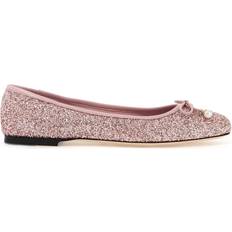 Jimmy Choo Pink Low Shoes Jimmy Choo Glittery Elm Ballet