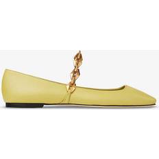 Women - Yellow Low Shoes Jimmy Choo Diamond Tilda Flat Sunbleached Yellow