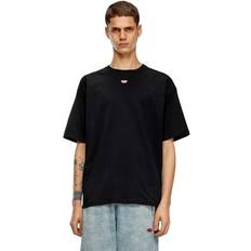 Diesel Överdelar Diesel T-Shirt Avec Empiècement D Brodé Mixte - Noir