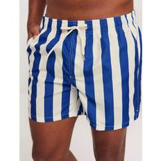 Selected Homme Badkläder Selected Homme Slhdane Aop Swimshorts Badbyxor Nautical Blue W. Egret