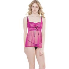 F Lingerie Sets Lace Detail Babydoll and G-String One