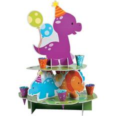 Animal Table Decorations Sold by: FUN EXPRESS, Little Dino Treat Stand W/Cones Party Supplies 25 Pieces