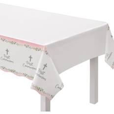 Party Table Decorations Amscan Sold by: Zoom Party, My First Communion Table Cover Pink 1ct