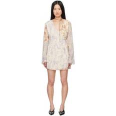 Holzweiler Beige Patchwork Minidress 1050 Multicolor