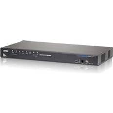 KVM Switches Aten 8-Port USB HDMI KVM Switch with USB Peripheral port