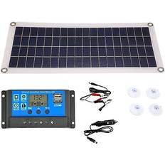 HCSC 20w Solar Panel Dual Usb Output Solar Cells Solar Panel 30a Controller For 12v/24v Battery Power Charger