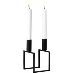 By lassen lysestage kubus Audo Copenhagen Line Sort Lysestage 10cm