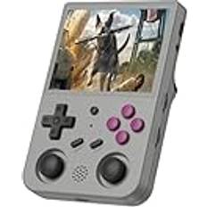 ANBERNIC ANBERNIC RG353V Bärbar spelkonsol, 3,5 tum högupplöst IPS-skärm, 640 x 480 px, dubbla operativsystem Android 11 och Linux 2G/64G 16G, 3 200 mAh batteri, grå