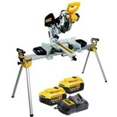 Mitre saw stand Dewalt DCS365M2 18v Cordless XPS 184mm Mitre Saw, 2 x 4.0ah DE7023 Leg Stand