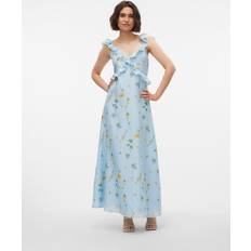 Vero Moda Stretch Klänningar Vero Moda Vmmadeleine Lång Klänning Delicate blue