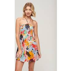 Kurze Kleider - Mehrfarbig Superdry Damen Mini-Strandkleid Bunt Größe: