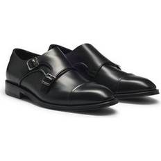 44 Moines HUGO BOSS Cap-toe Double Monk Shoes In Leather