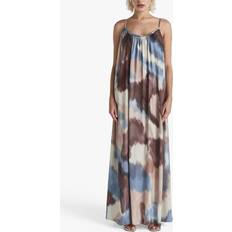 Twist & Tango Abstract Print Summer Breezy Drape Maxi Dress, Multi