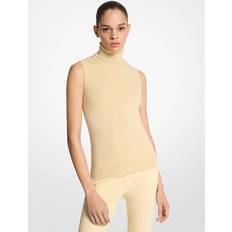 Cachemira Blusas Michael Kors Cashmere Sleeveless Turtleneck