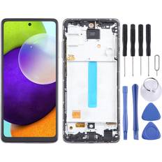 Replacement Screens High-Tech Place For Samsung Galaxy A52 4G SM-A525 incell Material LCD Screen and Digitizer Full Assembly with Frame, Not Supporting Fingerprint Identification