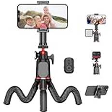 Fotopro Camera Tripod, Mini Flexible Extendable Tripod Stand with Extension Pole Compatible with Canon Nikon Sony Cameras Phone