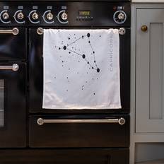 Kitchen Towels Star Star Constellation Zodiac Capricorn Kitchen Towel White