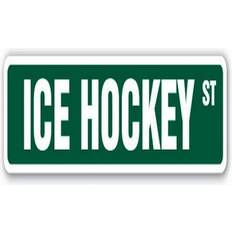 Sports Fan Apparel SignMission Sold by: Vision Signs & Graphics, Inc. A-24-SS-ICE HOCKEY in. Ice Hockey Aluminum Street Skates Mask Sticks Pucks Goalie