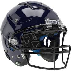 Football Schutt F7 LX1 Youth Football Helmet w/ attached Carbon Steel Facemask M Navy Black ROPO-NB