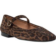 39 ⅓ - Dame Lave sko Billi Bi A6800 Mary Jane Ballerinasko, Leopardo Arabica Suede