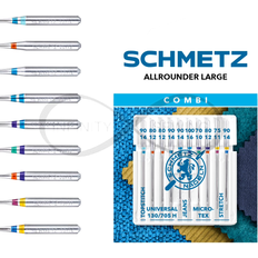 Schmetz 10x combi sewing machine needles all types for singer, brother, janome