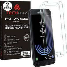 Screen Protectors TechGear [2 Pack] GLASS Edition for Galaxy J5 2017 SM-J530 Series Genuine Tempered Glass Screen Protector