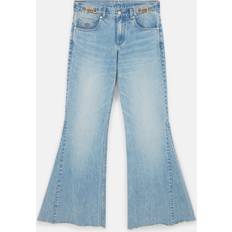 Guld Jeans Stella McCartney Gold Chain Bootcut Jeans - Blue