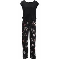 Byxdressar - Rosa Jumpsuits & Overaller Lascana Jumpsuit 'LS Overall black-flower'