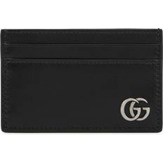 Gucci Card Cases Gucci GG Marmont Leather Card Holder Black