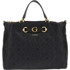 Guess Izzy 4g Peony Logo Handbag - Black