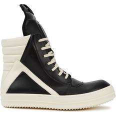 Rick Owens Geobasket Black Leather High-top Sneakers