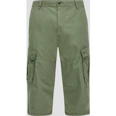 Canvas - Herren Shorts s.Oliver Cargohose, 3/4-Länge, für Herren, grün