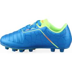 Football Shoes Vizari Vizari Kids Catalina Junior Firm Ground Outdoor Soccer Shoes/Cleats for Boys and Girls- Blue/Lime/Orange