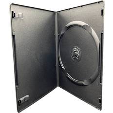 Optical Storage DragonTrading 10 x single black dvd/cd/blu ray disc cases with 7 mm thin spine