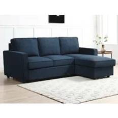 Kyoto Myles Blue Weave Corner Sofa