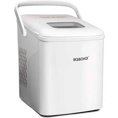 Igloo ICEB26HNWHN Automatic Self-Cleaning Portable Electric Countertop Ice Maker Machine With Handle, 26 Pounds in 24 Hours, 9 Ice Cubes Ready in 7 minutes, With Ice Scoop and Basket, White