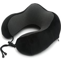 Neck Pillows Greenzech U Shaped Memory Foam Soft Neck Pillow Black