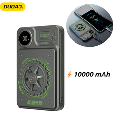 Mobiltillbehör Dudao Powerbank 10000mAh 22.5W USB-A USB-C Grå