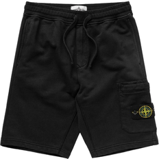 Stone Island Herren Bekleidung Stone Island Garment Dyed French Terry Shorts - Black