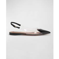 Alaïa Black 'Le Cœur' Slingback Ballerina Flats