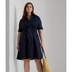 Polo Ralph Lauren Dresses Polo Ralph Lauren Tie-Front Shirtdress in Navy 20W 20W