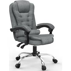 Recliner Kontorsstolar Bigzzia Ergonomic Black/Grey Kontorsstol 110cm