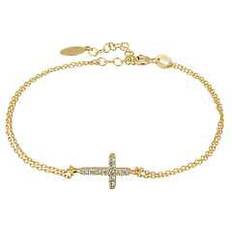 Latelita Divine cross bracelet gold