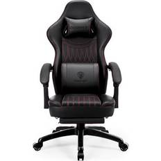 Gaming Chairs Dowinx Gaming Chair with Pocket Spring Cushion Vintage Style, Breathable PU Leather Gamer Chair, Ergonomic Computer Chair with Massage Lumbar