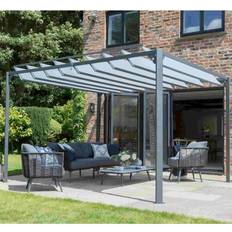 Steel Pavilions & Accessories Norfolk Leisure Pandora Leaf Pergola 3x3.6 m