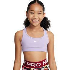 Nike S Bralettes Children's Clothing Nike Girls' Dri-FIT Swoosh Sports Bra Hydrangeas/White