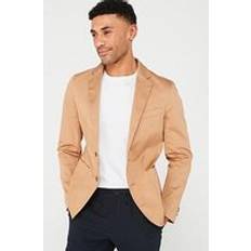 Beige - Hombre Trajes Boss Black P-Hanry Cotton-Blend Suit Jacket Beige