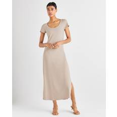 Midi Dresses - Natural Splendid Iva Rib Dress