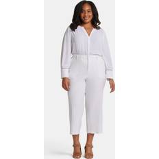 ★SCULPTOR★ Cottage Cotton Capri Pants White SC25S420WH Crinkle Cotton Capri / Sea Breeze / Made in USA