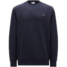 Moncler Herr Tröjor Moncler Sweat À Empiècement Logo - Bleu